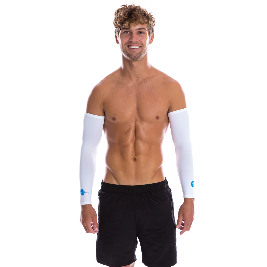 SParms UPF50+ Arm Sleeves (White, Pair) - Image 4