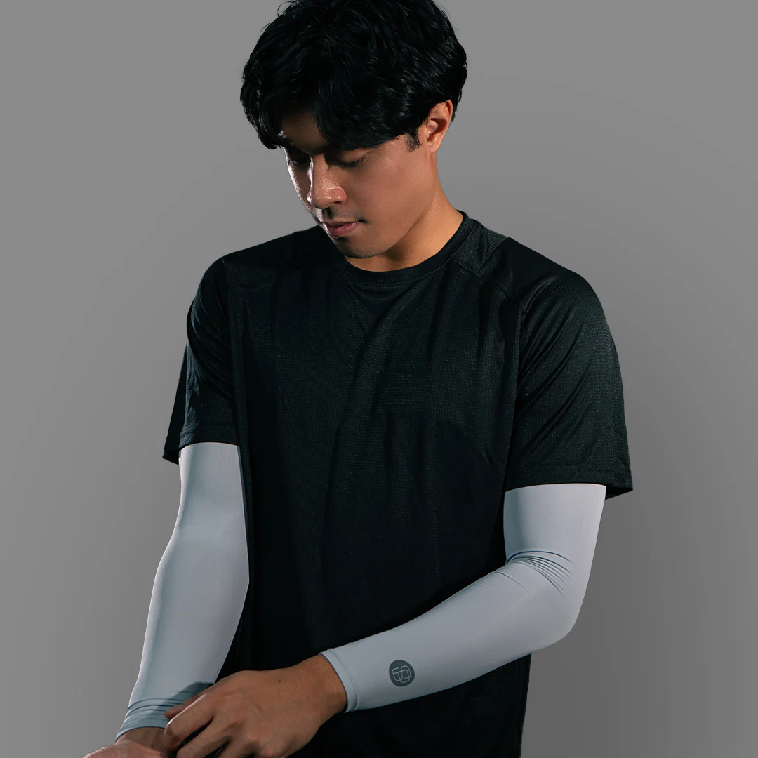 SParms UPF50+ Arm Sleeves (Grey, Pair) - Image 5
